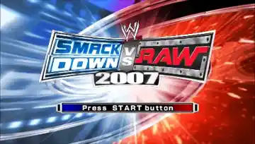 WWE SmackDown vs RAW 2007 (USA) screen shot title